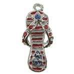USA Patriotic Slippah (Flip Flop) Charm