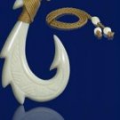 Barbed Tribal Bone Hook Necklace