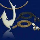 Shark Tribal Bone Hook Necklace