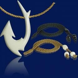 Shark Tribal Bone Hook Necklace