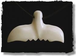 Whale Tail Tribal Bone Necklace