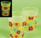 Glow in the Dark Hibiscus Cups