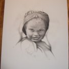 Amish Girl in Bonnet Numbered Print