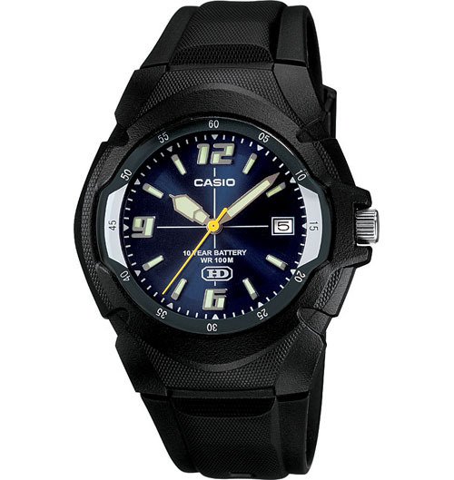 CASIO MW600F2A MENS HD ANALOG SPORTS WATCH BLUE DIAL 10 YEAR BATTERY