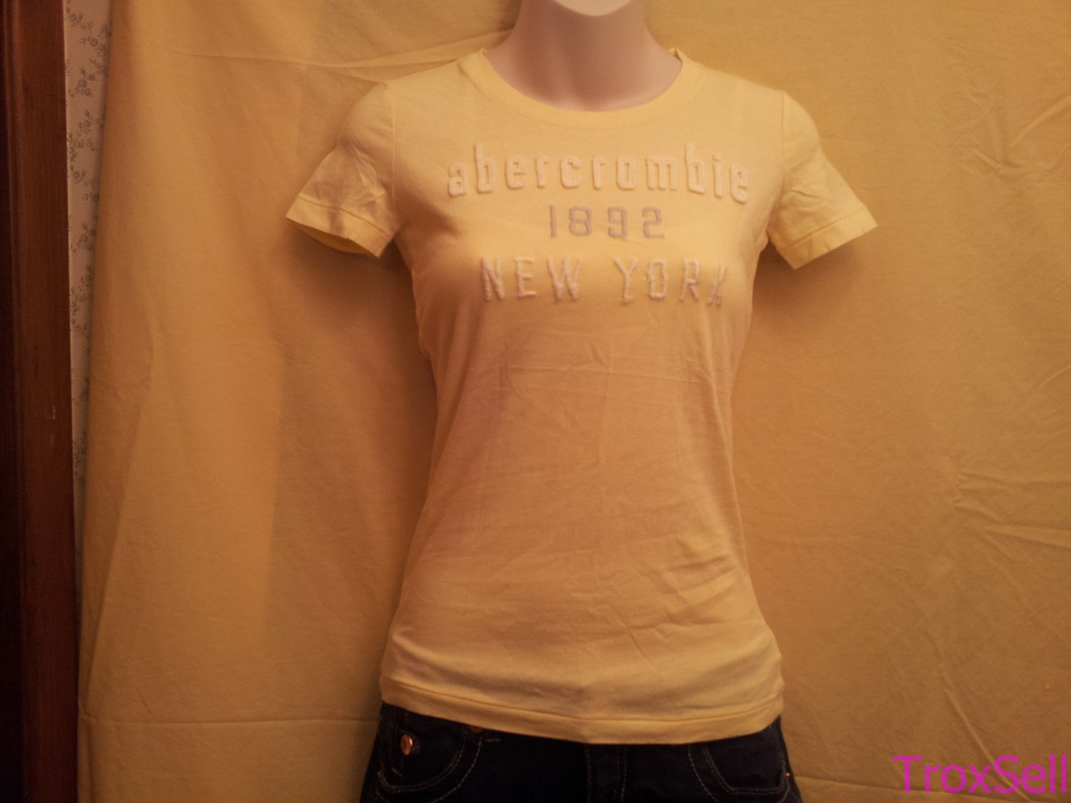 yellow abercrombie shirt