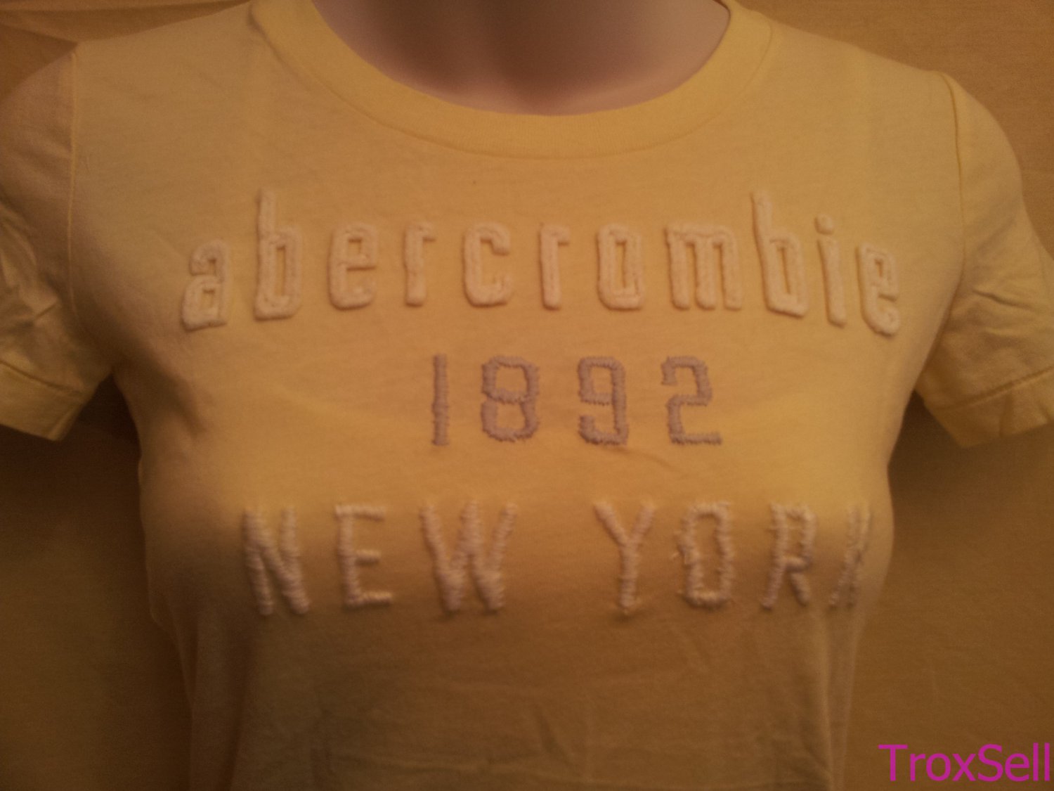 yellow abercrombie shirt