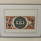 Custom Made Framed Artwork Native American 14in x 11in x 1in *  Glass Paper
