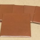Unknown Maker Red Tiles 8 11/16in x 8 11/16in Lot of 7  * Tile