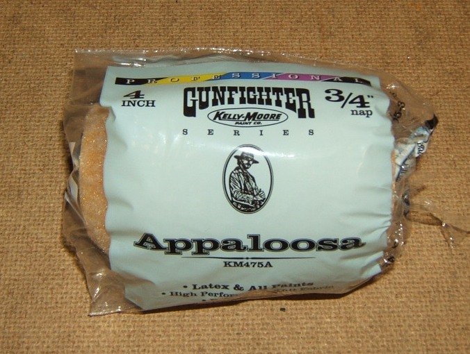 Kelly Moore Appaloosa 4in x 3/4in Roller Cover Gunfighter KM475A