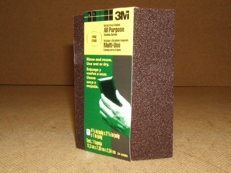 3M Fine Grit Angled Sanding Sponge All Purpose Multi-Use CP-040NA