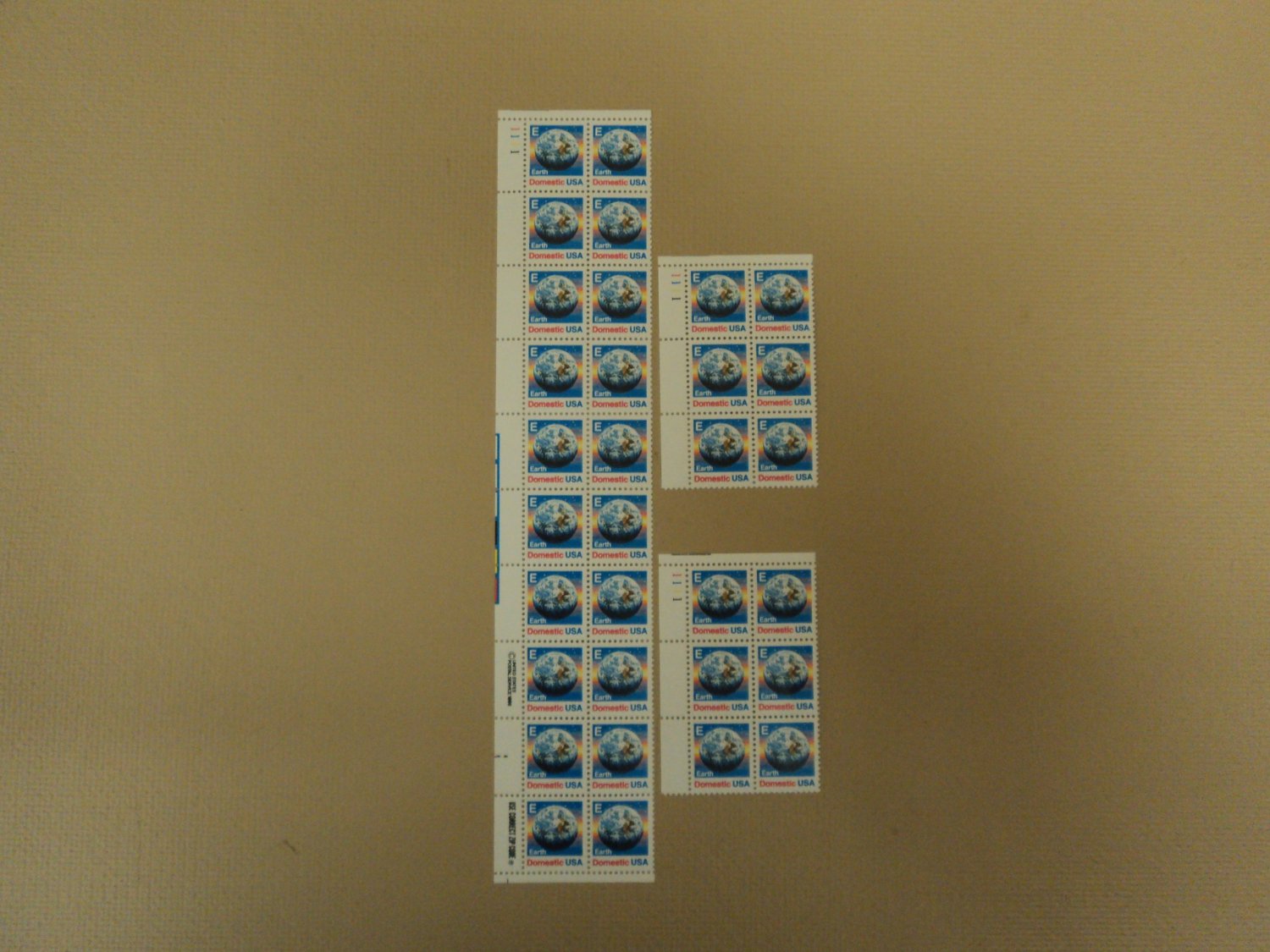 USPS Scott 2277 E 1986 Earth Domestic Lot of 3 Plate Block 32 Stamps ...