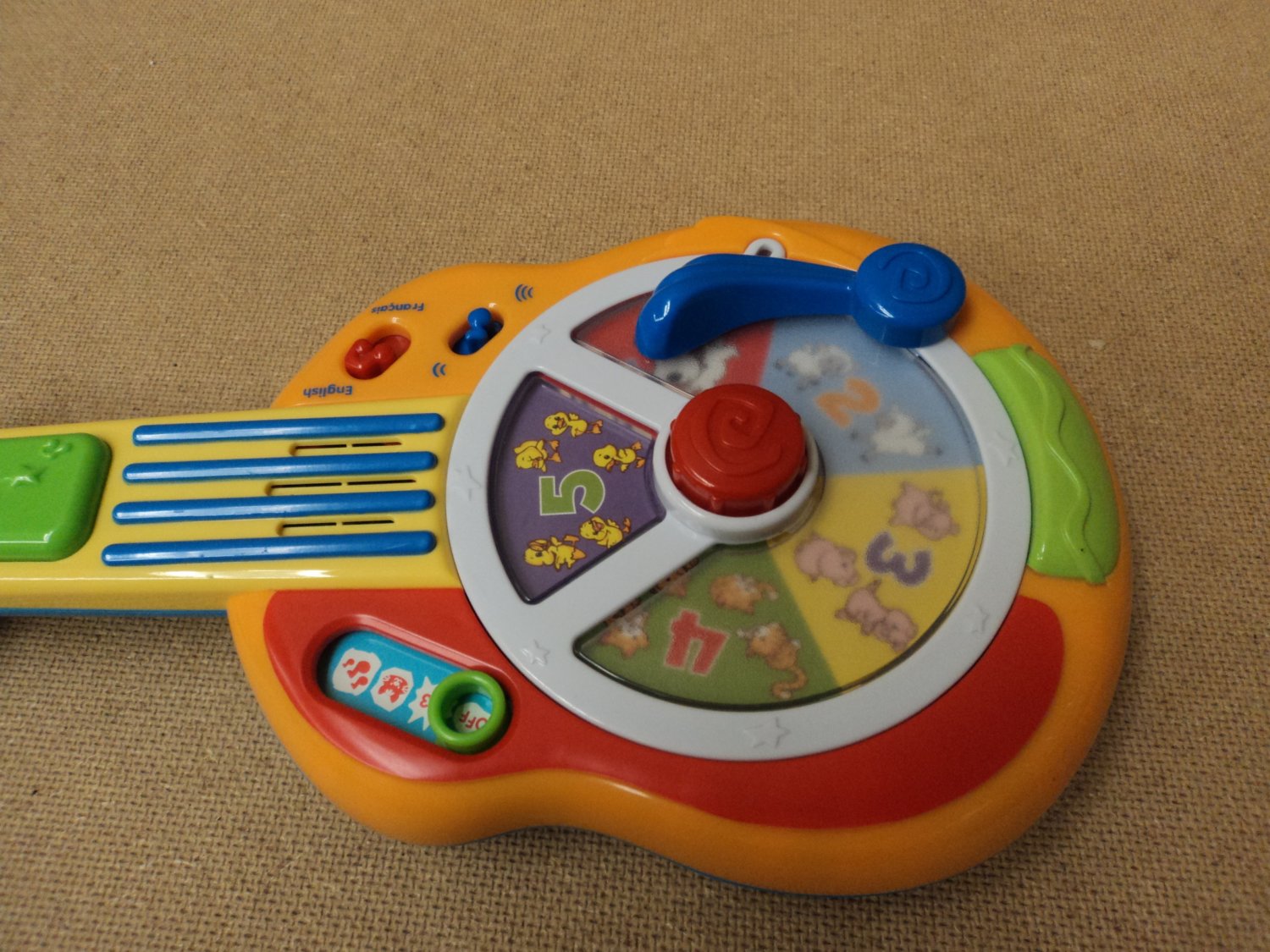 Leap Frog Musical Guitar Multi Color Learn And Groove Animal Sounds 10241