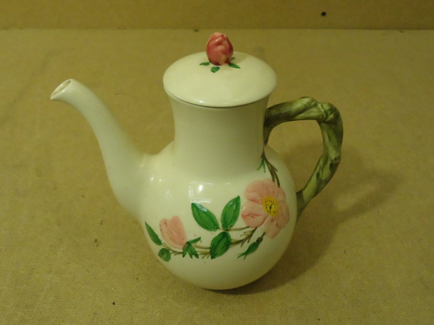 Franciscan Vintage Coffee Pot with Lid 5 Cup Desert Rose California