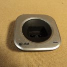AT&T Handset Charging Base Silver/Black Cradle B