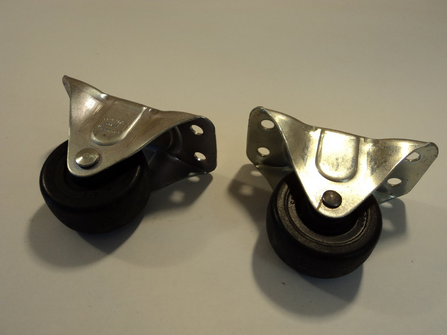 Faultless Casters Set of 2 Black/Gray 500 2 1/2in