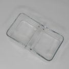Unbranded/Generic Pickle Tray Dish 8in L x 5in W x 3in H Clear Vintage Glass