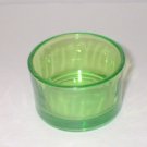 3 COLORFUL SMALL GLASS TEALIGHT CANDLE HOLDERS