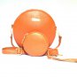 Round Shape Cross Body Leather Bag