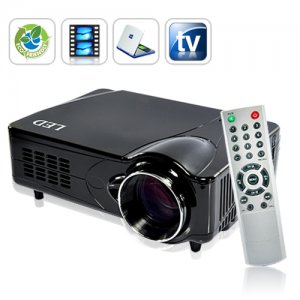 LED Multimedia Projector with HDMI, VGA, AV