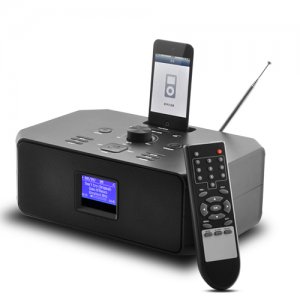 iPhone/iPod Dock with Wi-Fi Internet Radio, USB/SD Music Playback and Record Function