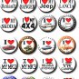 I LOVE FORD CAPRI...SUPER LARGE STYLISH BUTTON BADGE