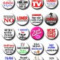 LARGE PERSONALISED SLOGAN BUTTON BADGE/ANY TEXT U LIKE