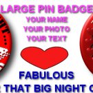 14 X  PERSONALISED STAG NIGHT/HEN NIGHT PARTY BADGES