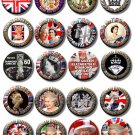 SET OF 60 QUEEN ELIZABETH II DIAMOND JUBILEE LARGE BUTTON BADGES