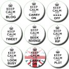 KEEP CALM YOU'RE 40/50..ANY TEXT U WANT! BIRTHDAY BADGE