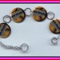 AIR FRANCE Vintage Coaster Altered Art Button Charm Bracelet with Rhinestone