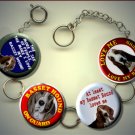 BASSET HOUND Pet Dog Altered Art Button Charm Bracelet with Rhinestone