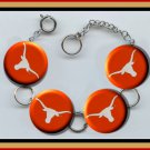 LONGHORN STEER Bull Altered Art Button Charm Bracelet with Rhinestone