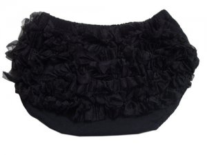 Solid Black Ruffle Bloomer