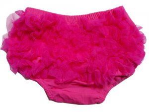 Solid Hot Pink Ruffle Bloomer