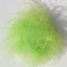 Lime Green Marabou Puff Clippie