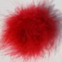 Red Marabou Puff Clippie