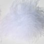 White Marabou Puff Clippie