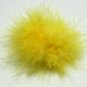 Yellow Marabou Puff Clippie