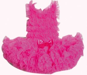 Hot Pink Full Ruffle Pettidress (12month)