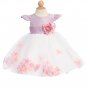 Lilac Silk Tulle Petal Dress (18 months)