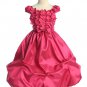 Fuschia Taffeta Flower Bubble Dress (14)