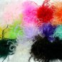 Light Pink Curly Ostrich Puff Clip
