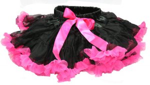 Black & Hot Pink Two-Tone Pettiskirt (small)
