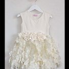Tiny Trousseau Ivory Blooms Dress (4-6years)