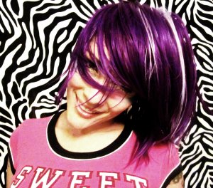 Grape Pixee Stix wig
