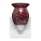 Burgundy Marble Plug In Tart Warmer