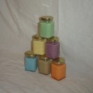6 Soy Delights 4oz. Square Jars Candles Save $4