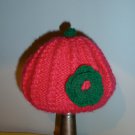 Vesper Baby Hand Knit Hat with Crochet Flower Pink 12-18 Months old