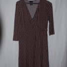 Womens "George Stretch" Knit Dress, Black, White and Red, Size XL (16-18)