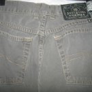 Womens Lucky Brand Low Rise Flare Dungarees, Size 10/30, Dark Gray